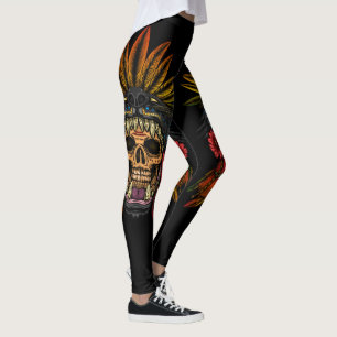 Leggings Guerrero azteca