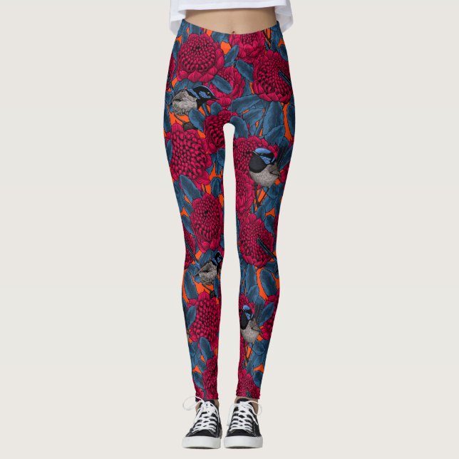 Leggings Guerreros rojos y guerreros de hada (Anverso)