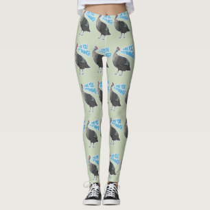 Leggings Guineafowl Funny loud personalizado de aves