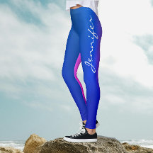 Guión blanco del degradado rosa azul trendy