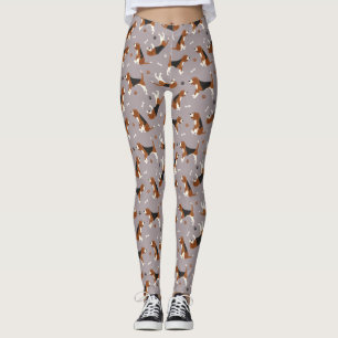 Leggings Guirnaldas de Beagles y hueso Gris