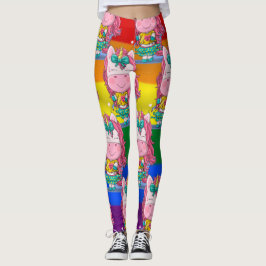 Leggings Guirnaldas de unicornio arcoiris