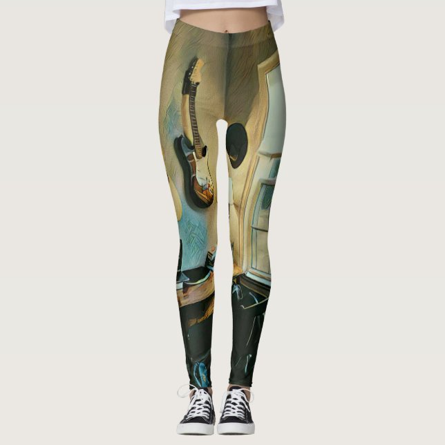 Leggings Guitar gifts for girlfriend (Anverso)