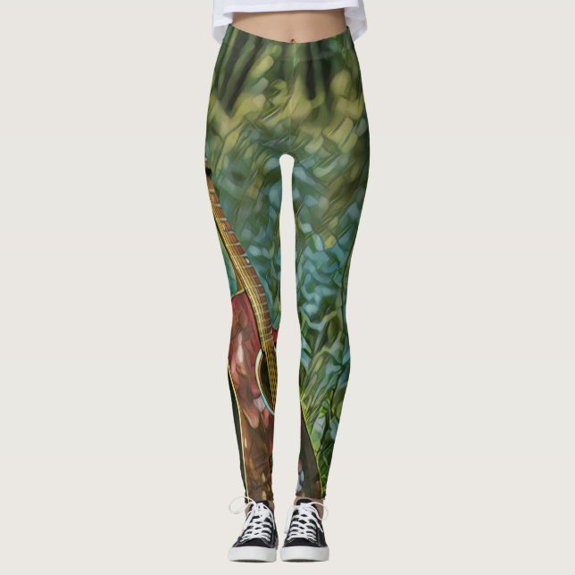 Leggings Guitarist birthday gift (Anverso)