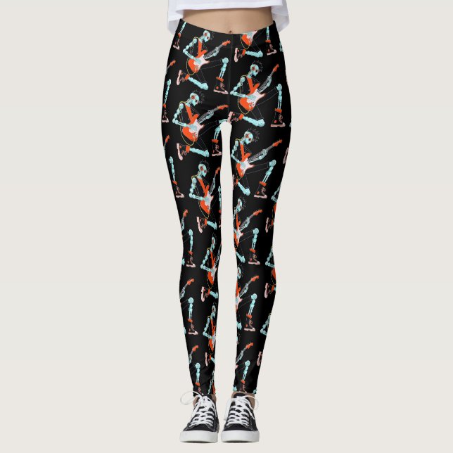 Leggings Guitarista Robot (Anverso)