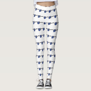 Leggings Guitarra Estatal de Bandera Eléctrica de Nevada