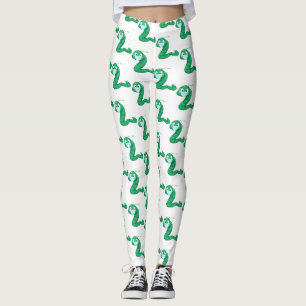 Leggings Gusano Kawaii Verde Thunder_Cove