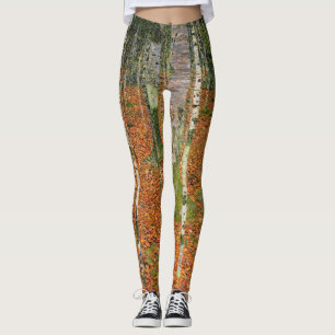 Leggings Gustav Klimt - Casa De Campo Con Árboles De Aves