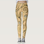 Leggings Gustav Klimt - El árbol de la vida, la frisa de es<br><div class="desc">El árbol de la vida,  Stoclet Frieze,  parte central del panel izquierdo - Gustav Klimt,  Cardboard,  1909</div>