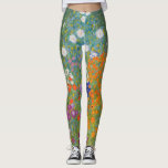 Leggings Gustav Klimt Flor Jardín Naturaleza<br><div class="desc">Un bonito cuadro del jardín,  un cuadro clásico de Gustav Klimt,  llamado Cottage Garden,  o Bauergarten,  1907,  que se encuentra cerca de un jardín de flores,  un cuadro de flores de colores.</div>