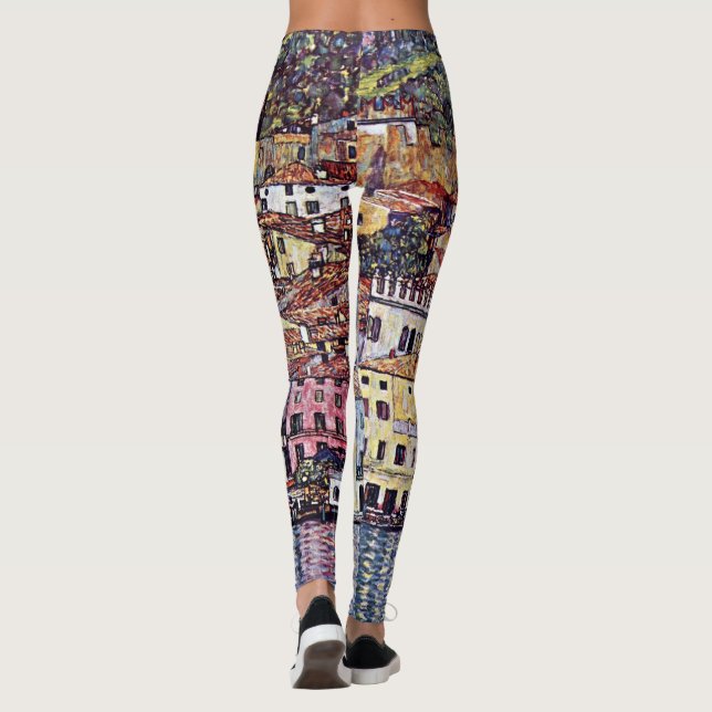 Leggings Gustav Klimt - Malcesine en el lago Garda Italia (Reverso)