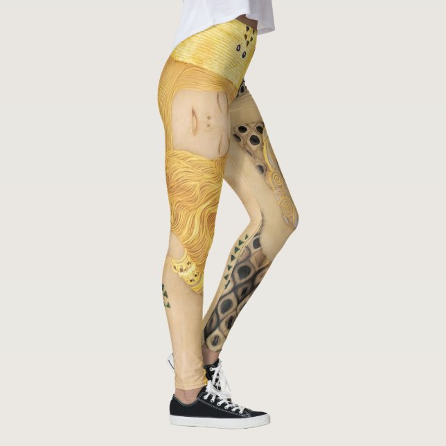 Leggings Gustav Klimt - Serpientes de Agua I (Derecha)