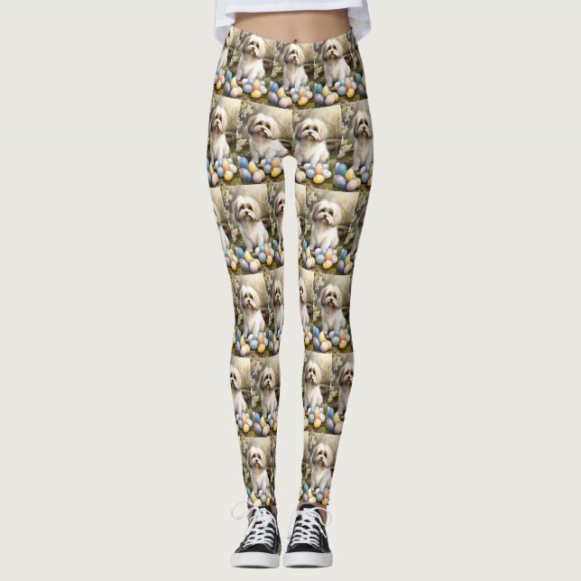 Leggings Habaneses con huevos de Pascua (Anverso)