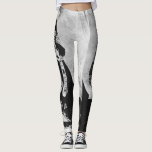 Leggings Haile Selassie Ir - Rastafara Power yoga -