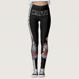 LEGGINGS HAITÍ FLAG BLACK HAVIC ACD