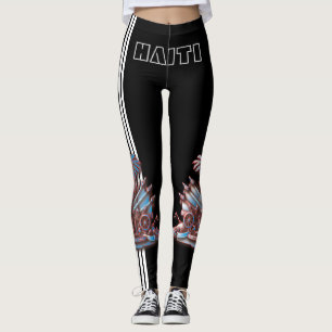 LEGGINGS HAITÍ FLAG BLACK HAVIC ACD