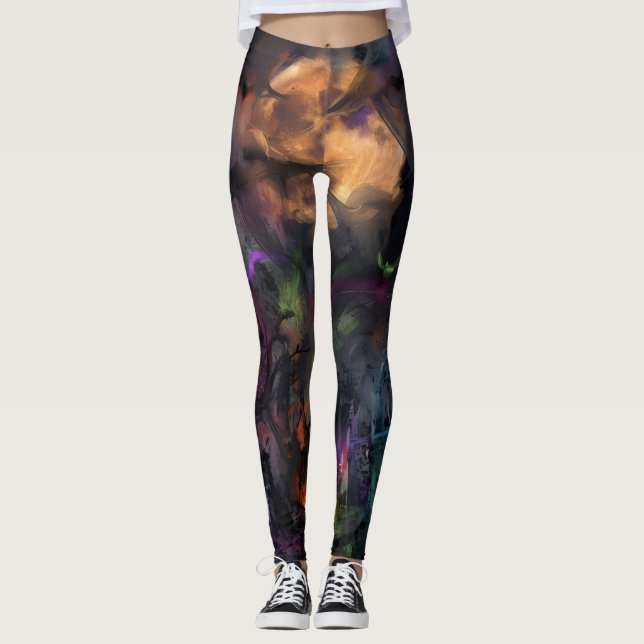 Leggings Halloween Abstracto (Anverso)