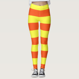 Leggings Halloween amarillo y Naranja estriba maíz dulce