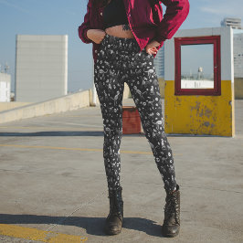 Leggings Halloween Animal Bats Dogs Cats Spiders Skeleters