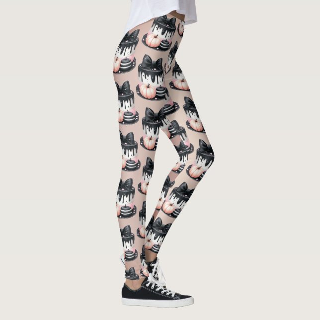 Leggings Halloween Black Pink Cake Treoky (Derecha)