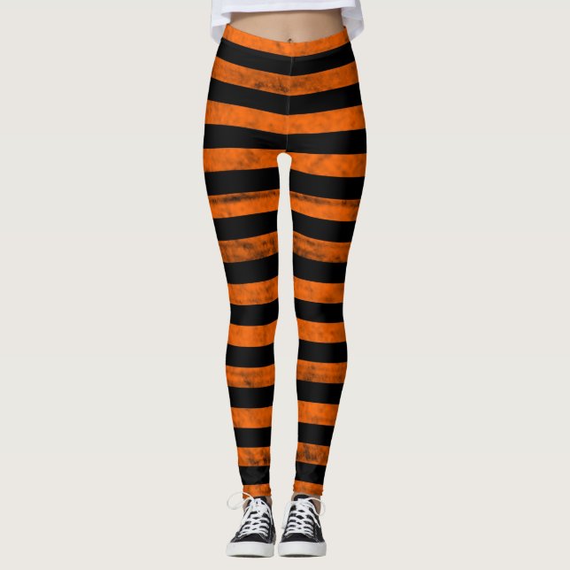 Leggings Halloween bruja a rayas (Anverso)