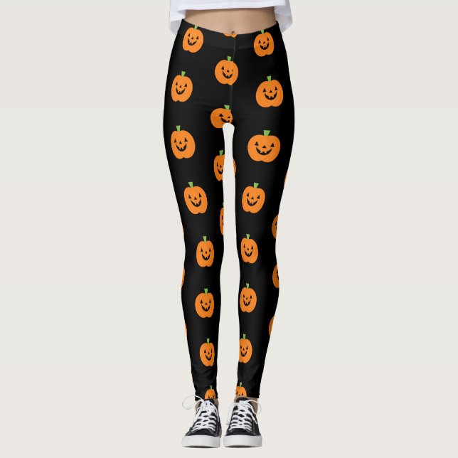 Leggings Halloween calza las piernas de las mujeres (Anverso)