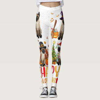 Leggings Halloween Camisetas Mujeres Hombres Halloween Blac