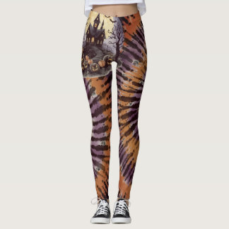 Leggings Halloween,Casa Embrujada, Calabazas Espeluznantes,
