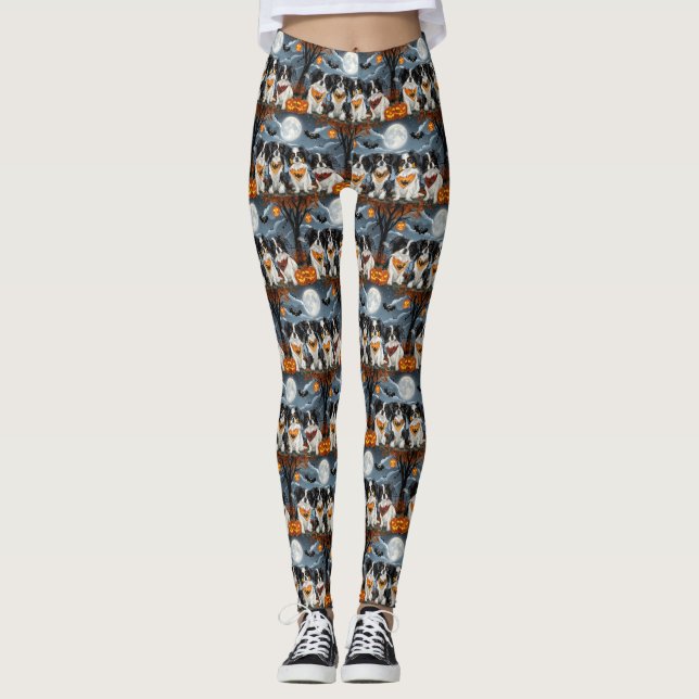 Leggings Halloween Chin Japonés Tocante (Anverso)