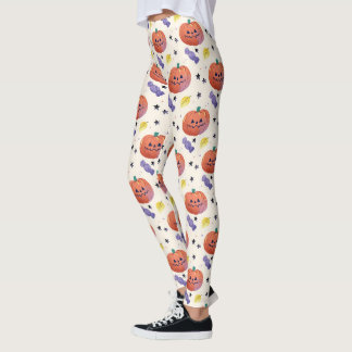 Leggings Halloween con calabaza suave