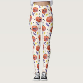 Leggings Halloween con calabaza suave
