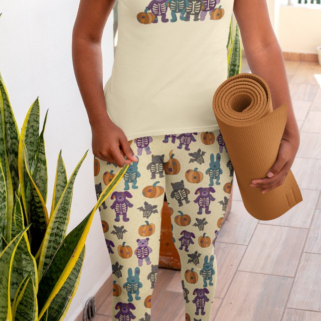 Leggings Halloween con dibujos animados y calabazas (Subido por el creador)