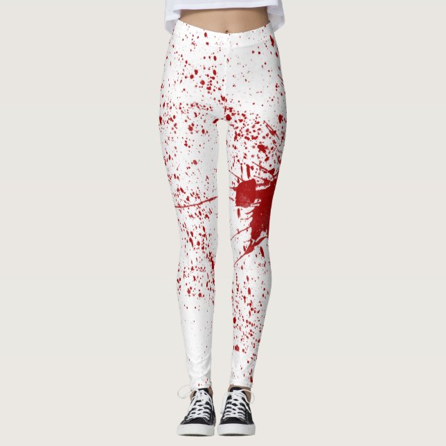 Leggings Halloween con manchas de sangre (Anverso)