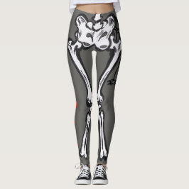Leggings Halloween Costume Scary Skeloton Cust. Leyenda