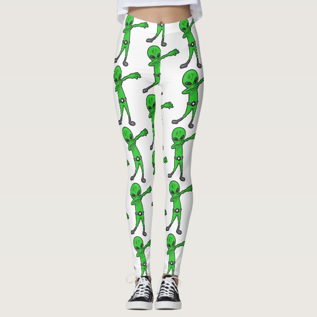 Leggings halloween dabbing alien (Anverso)