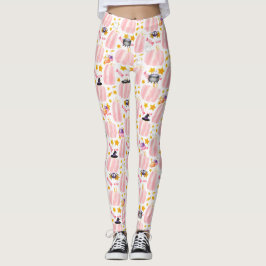 Leggings Halloween de calabaza rosa