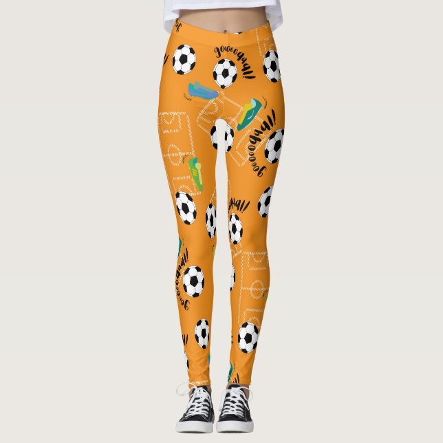 Leggings Halloween de fútbol (Anverso)
