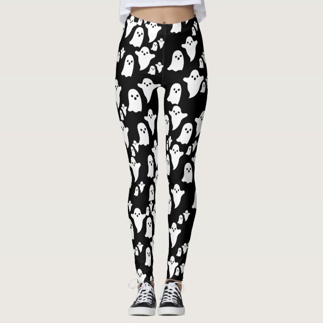 Leggings Halloween de las piernas (Anverso)