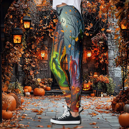 Leggings Halloween de monstruos fantasmagóricos una de las 