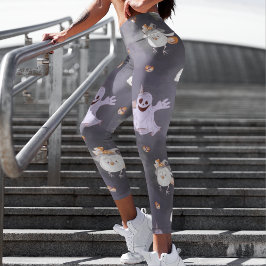 Leggings Halloween Fantasmas Fantasmas Lechuzas Modernas