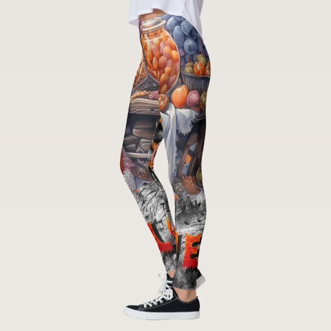 Leggings Halloween food for Party themed  (Izquierda)