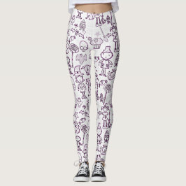Leggings Halloween Fun Purple