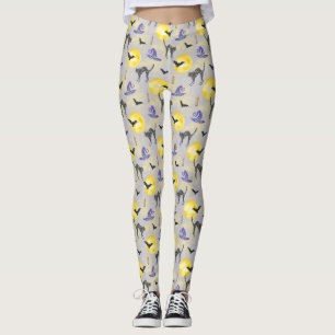 Leggings Halloween, Gorra de gatos y brujas sensacionalista