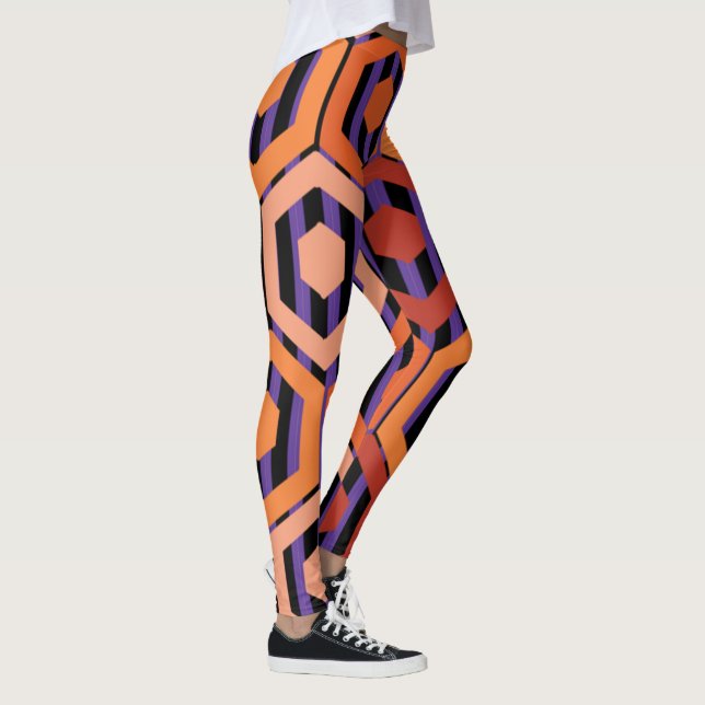 Leggings Halloween Hexagons (Derecha)