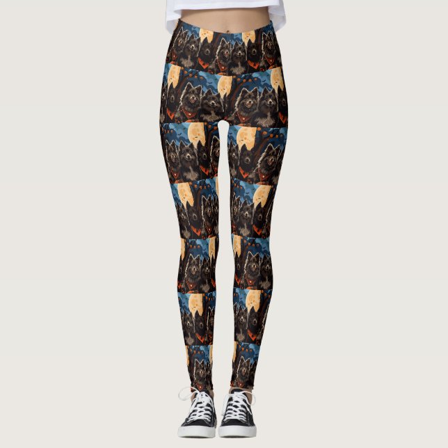 Leggings Halloween Lapphund finlandés Spooky (Anverso)