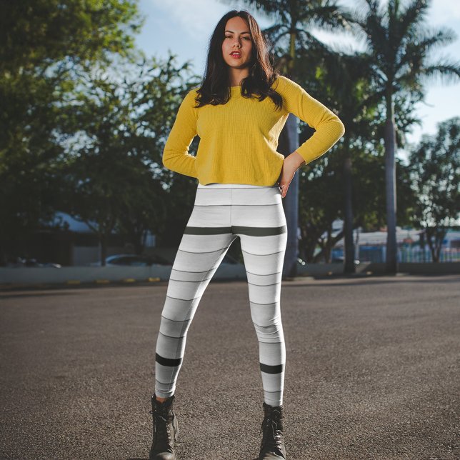 Leggings Halloween Mummy Costume Spooki (Halloween mummy costume leggings.)
