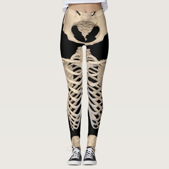 Leggings Halloween Party Scary Zombie Cage Skeleton (Anverso)