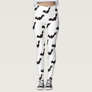 Leggings Halloween, Patrón De Murciélagos, Truco O Tratamie