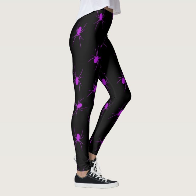 Leggings Halloween Purple Spider popular elegante (Derecha)