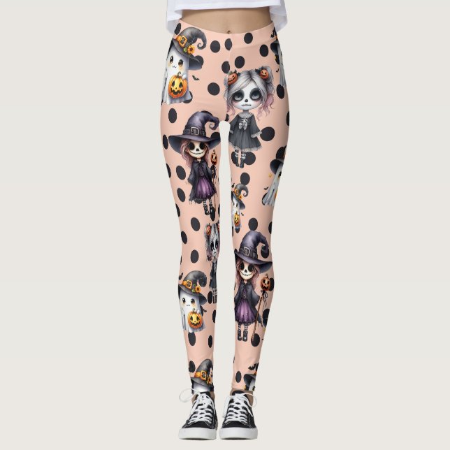 Leggings Halloween rosa (Anverso)